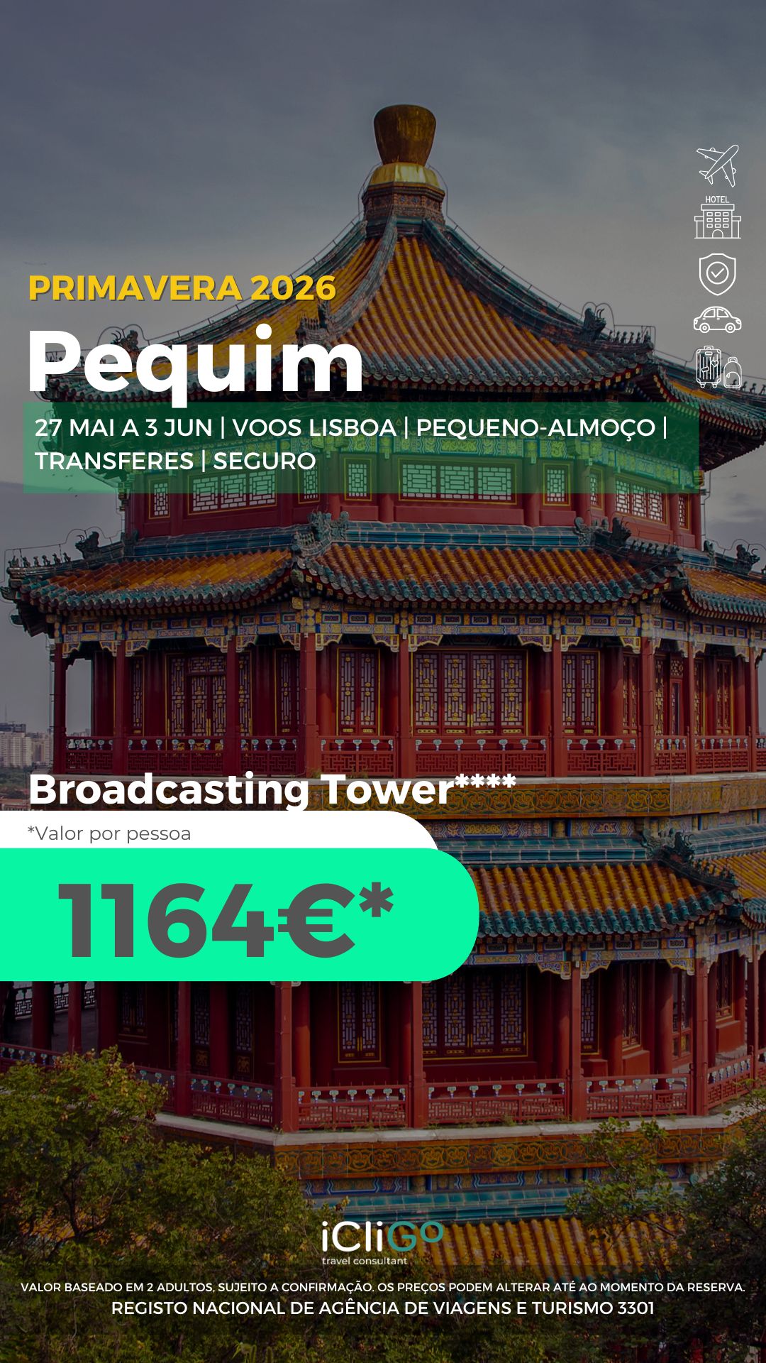 Promoção iCliGo Pequim